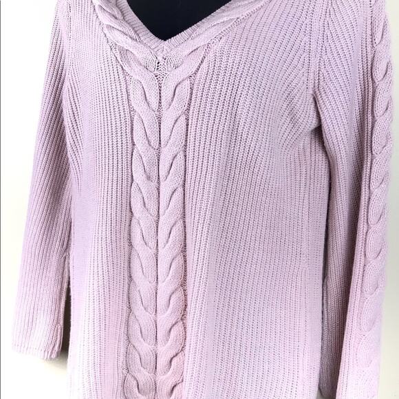 WESTPORT Pullover VNeck Sweater Braid Detail Sz XL - Picture 2 of 6